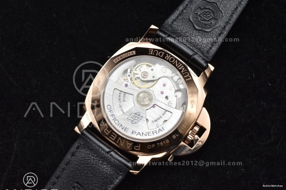 Dial P White Black OnTrend VSF 983 on Due 42mm Edition Strap Luminor PAM1336 Leather Best 0430